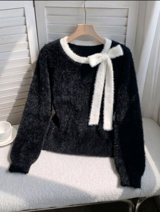 Sweaters - Women's Autumn/Winter Fashion Minimalist Versatile Daily Date Photo Slim